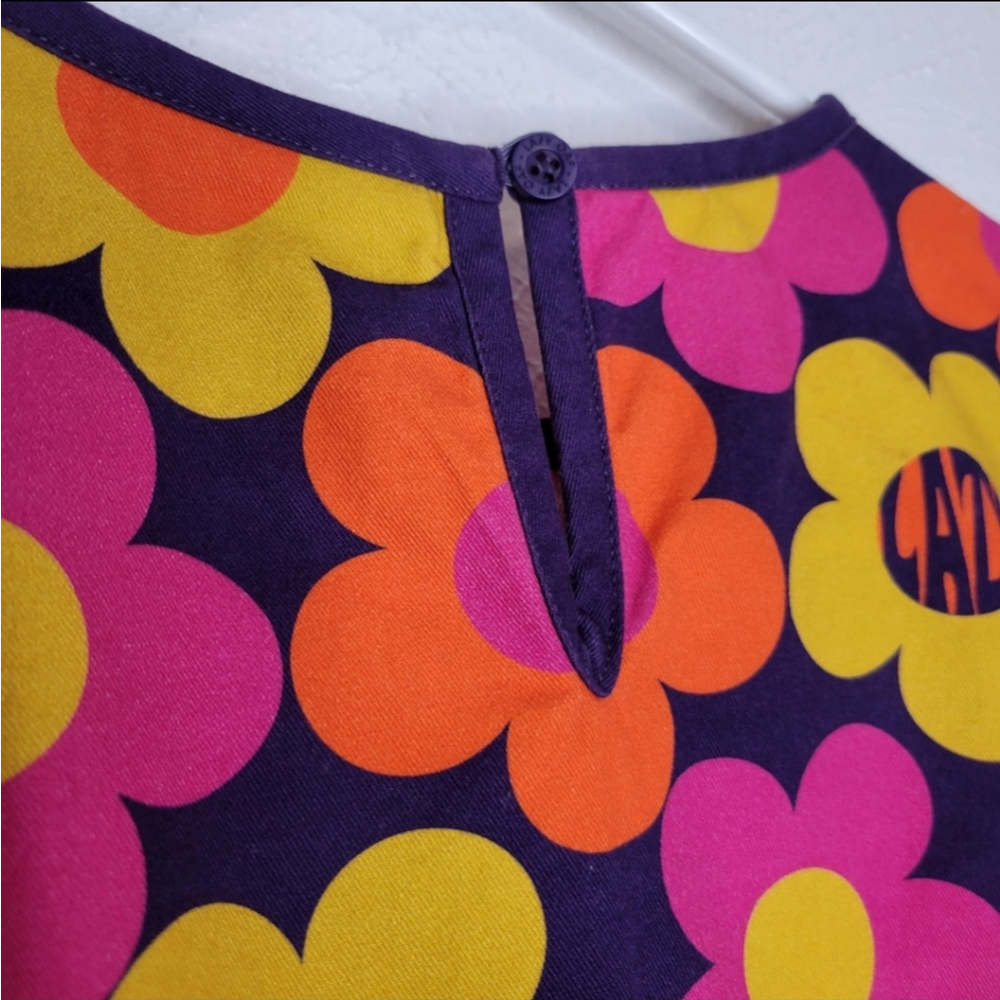 Lazy Oaf 70's Floral Print T-Shirt Women's Size Small - Picture 9 of 15